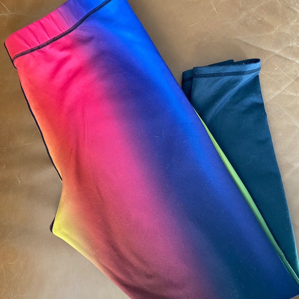 Ombré color yoga pants